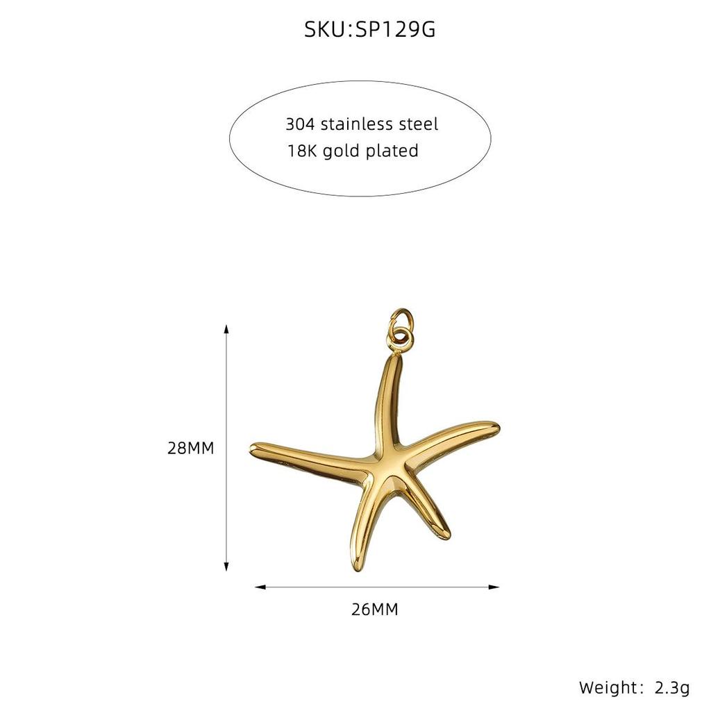 Ocean Series Pendant Bracelet Necklace: Starfish & Whale Tail DIY Jewelry