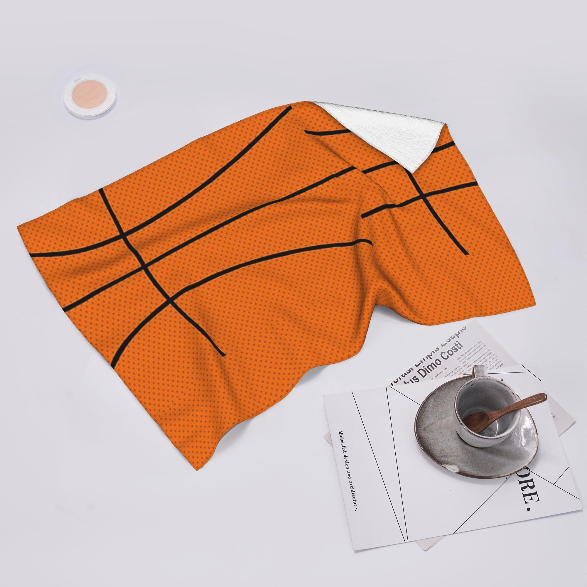 Creative Man White Basketball Soft Face Towel Quick Dry Pool Bath Cotton Towels Absorbent Quick