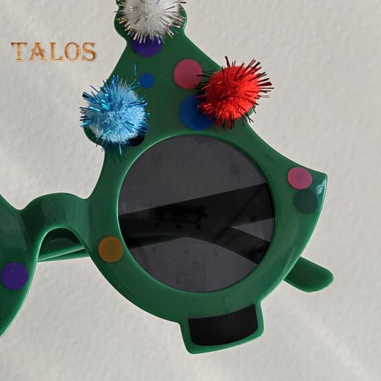 Weihnachtsbaum-Brille, künstlerische Clown-Brille, Weihnachtsfeier, Cosplay-Kostüm-Zubehör, Anzieh-Brille, Requisite
