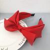 2022 European & American Bow Headband: Wide-Brimmed Korean Fashion Hair Clip for Women