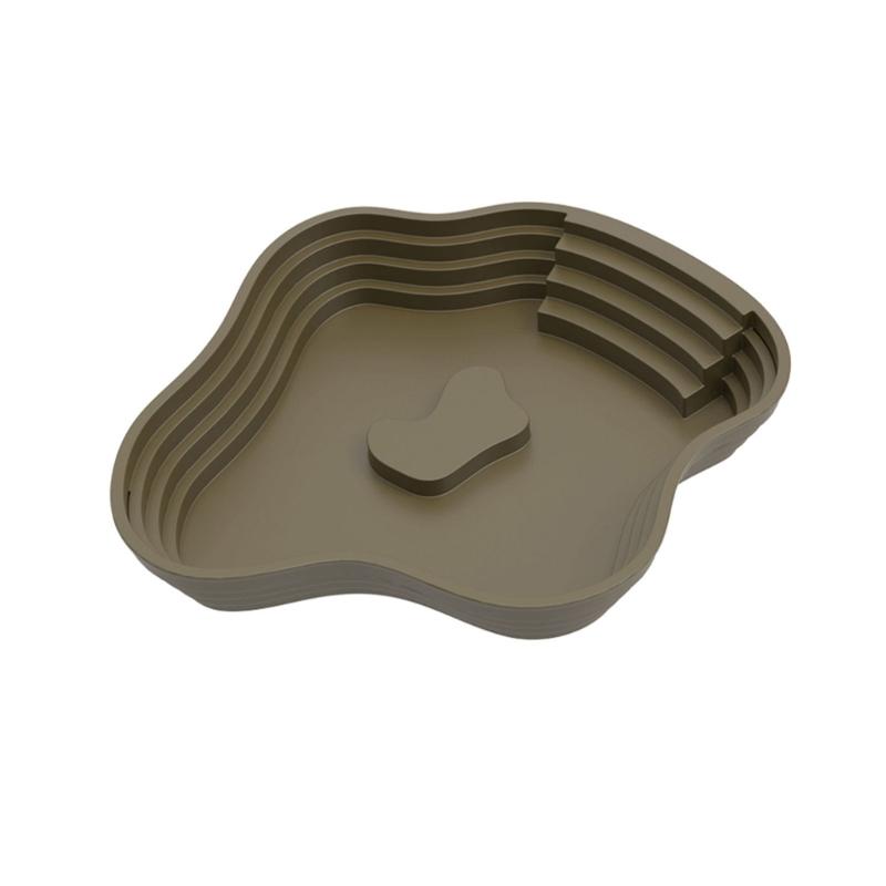 Reptiles Animal Feeding Plate Durable ABS Construction Shallow Water Dish For Turtles Lizards