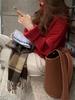 Women's Thick Ribbed Wool Turtleneck Sweater - Loose, Versatile Knit Top