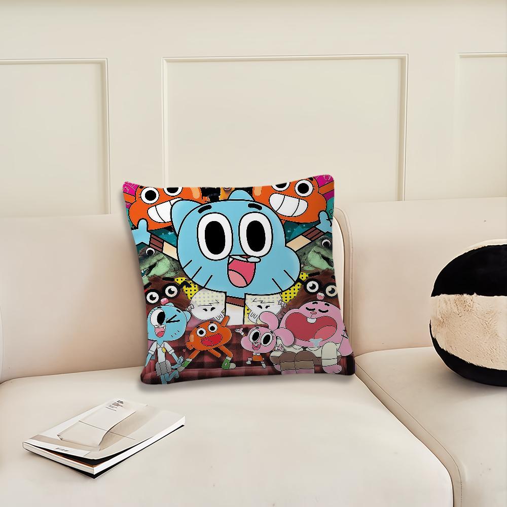 The A-mazing Cartoon World of G-gumball cushion cover Pillow Cover Decoration Room Home Sofa living Office Car Nordic Simplicity