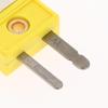 2 Stück K-Typ Mini-Thermoelement-Steckverbinder Langlebige Stecker für Temperatursensoren (Stecker/Buchse) für Labormessungen
