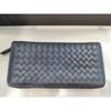 Factory direct sales leather woven long multi-card wallet simple business zipper clutch bag horizontal large banknote wallet