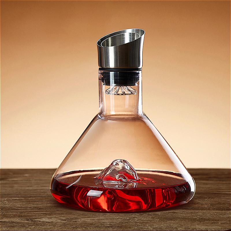 1400ml/1600ml Kristall Isberg Karaff Hushåll Rödvin Dispenser Premium Vinglas Bar Lyx Vin Kanna Utsökt Whiskeyburk