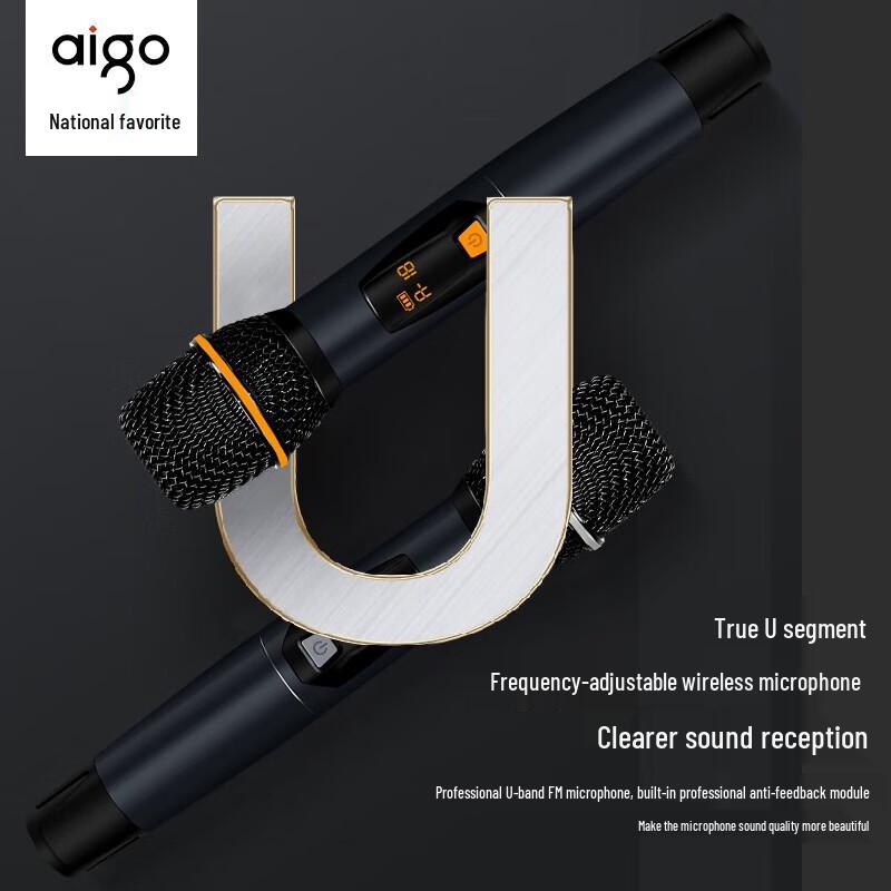 Aigo T190 Portable Outdoor KTV Bluetooth Speaker CN Plug (adapter Included)