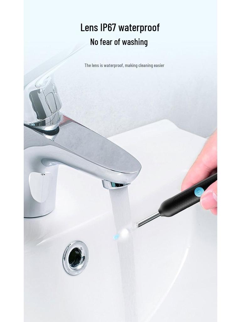 Ultra HD Wireless Smart Ear Spoon Endoscope - 20000W Luminous Cleaning Tool
