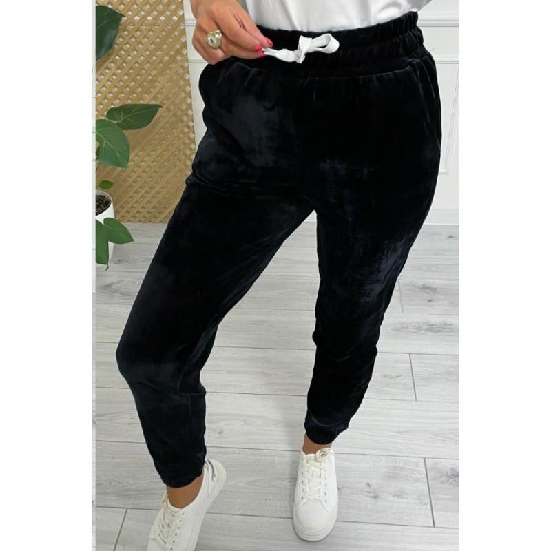 

Осінньо-зимові жіночі штани з оксамитовими повсякденними спортивними штанами на шнурках для великих розмірів на еластичній талії
