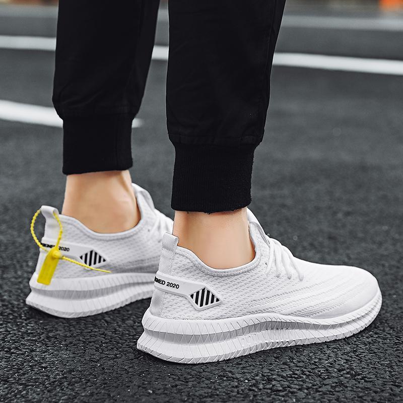 Mode Sneaker Herren Freizeitschuhe Schnürschuhe Leichte Schuhe Bequeme Atmungsaktive Walking-Sneaker Zapatillas Hombre