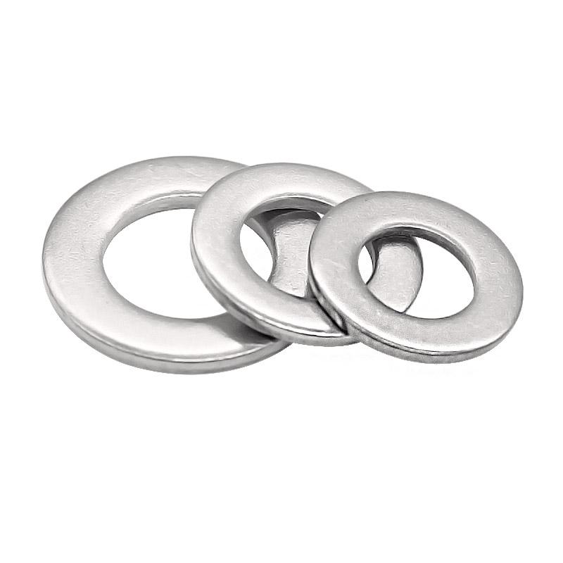 304 Stainless Steel Flat Washer, M1.6-M48, National Standard, Burr-Free, DIN125 M5 (50 pieces)