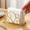 Paper Towel Holder, Iron with Non-Slip Metal Beads Stable Base Design, Thick Load-Bearing Construction Light Luxury Style Napkin Holder