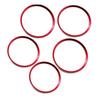 Upgrade Your For Mercedes Interior with Vibrant Red Aluminum Vent Rings