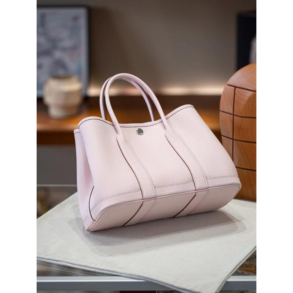 25 Years of New Garden Bag, First-layer Cowhide Tote Bag, Large-capacity Shopping Bag, Versatile Commuter Handheld Women's Bag