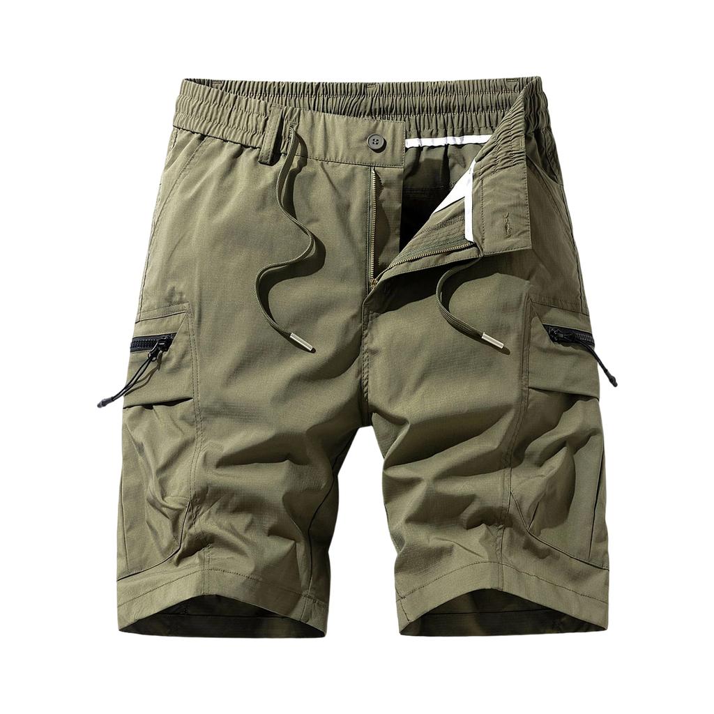 Men's Fashion Multiple Pockets Five-pocket Pants Loose Casual Wear Work Pants Shorts