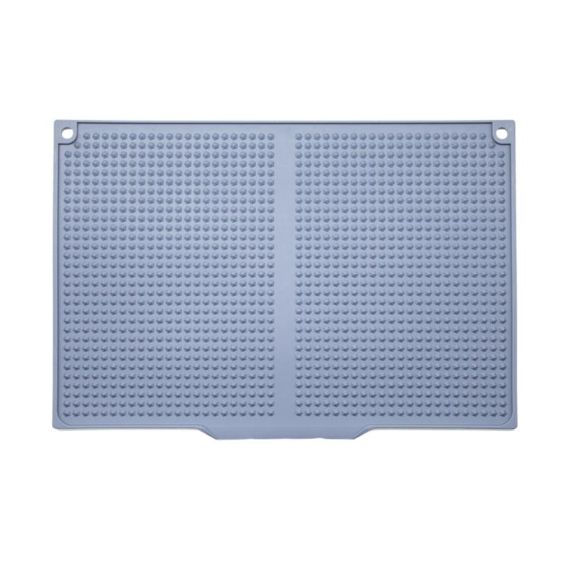 Silicone Mats Draining Pad 45x30cm Heat Insulation Mats Silicone Drain Mats Silicone Texture for Kitchen Draining