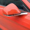 Chrome Rearview Mirror Pedestal Base Decor Cover Trim For Ford Mustang 2015-2017
