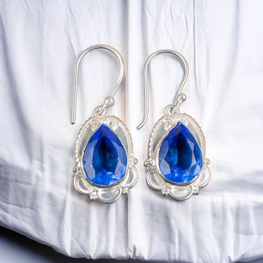 Tanzanite Gemstone 925 Sterling Silver Elegant Jewelry Earrings For Daughter EE-41-6