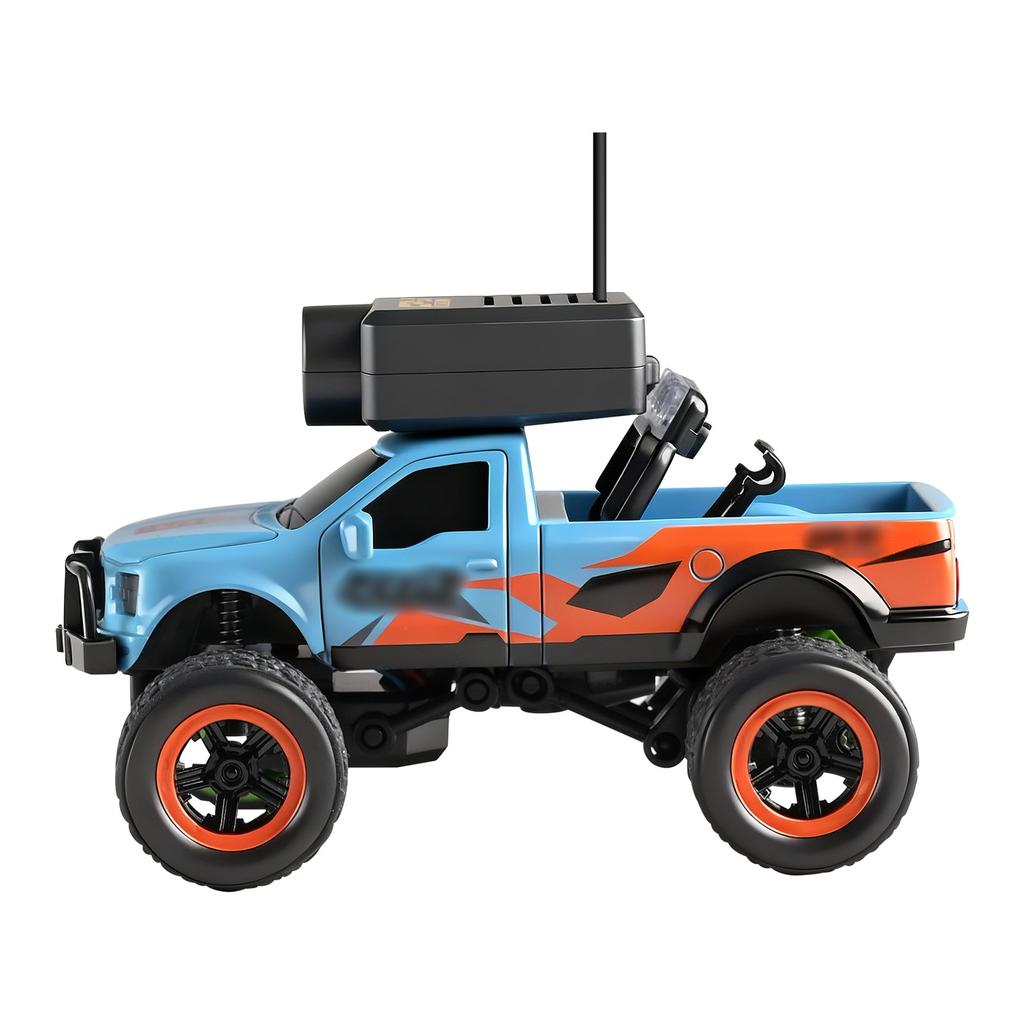 1:64 Mini RC Car, 2.4G 4WD FPV Remote Control Off Road Vehicle with Display Screen, HD Camera, Gyro, LED Lights, APP