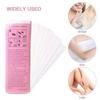 100 stk Fjerning Nonwoven Kroppsklut Hårfjerning Vokspapir Ruller Høy Kvalitet Hårfjerning Epilator Voksstripepapir