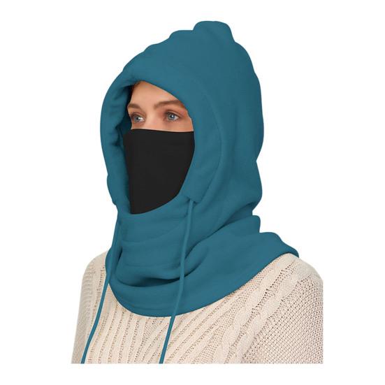 Jezdecká pokrývka hlavy Vylepšený fleece Nastavitelná stahovací šňůrka Větruodolný design Zesílená lyžařská čepice Vybavení do chladného počasí