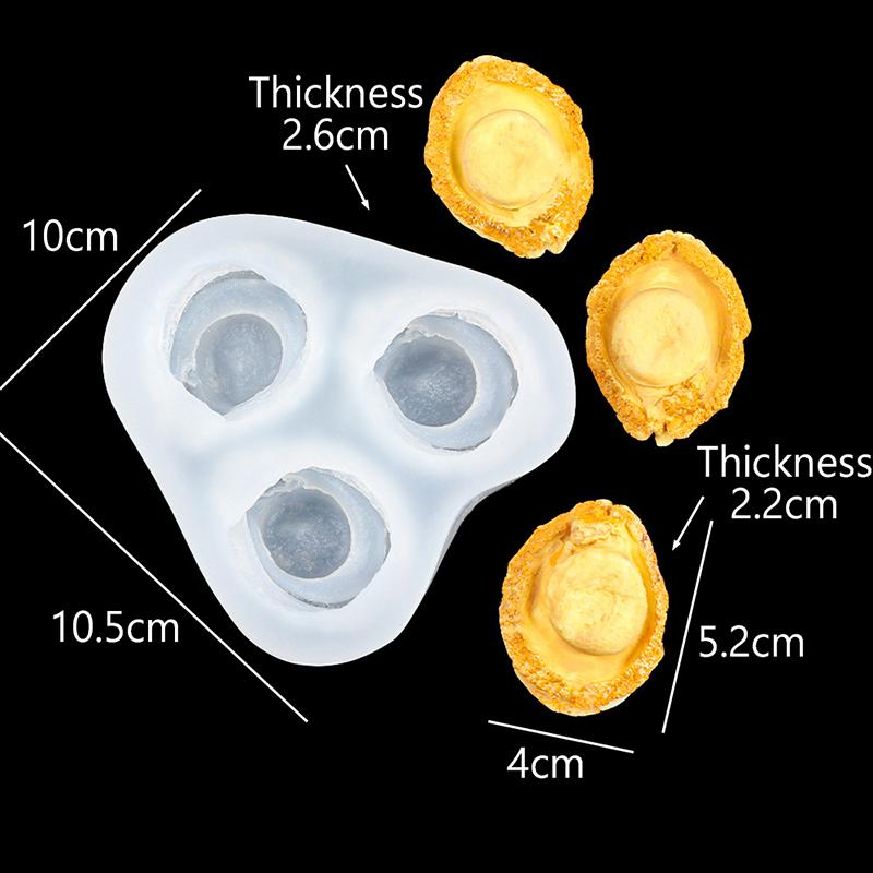 3D Simulate Abalone/Sea Cucumber Fondant Silicone Mold Jelly Chocolate Mould Diy Clay Candle Molds Cake Decorating Tool Bakeware