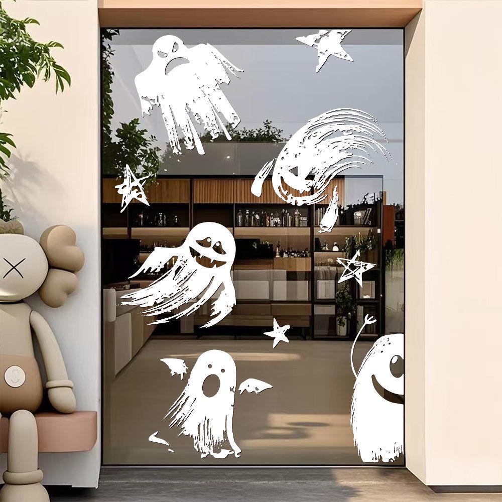 

Halloween Static Window & Door Stickers - Devilish Festival Decor Small