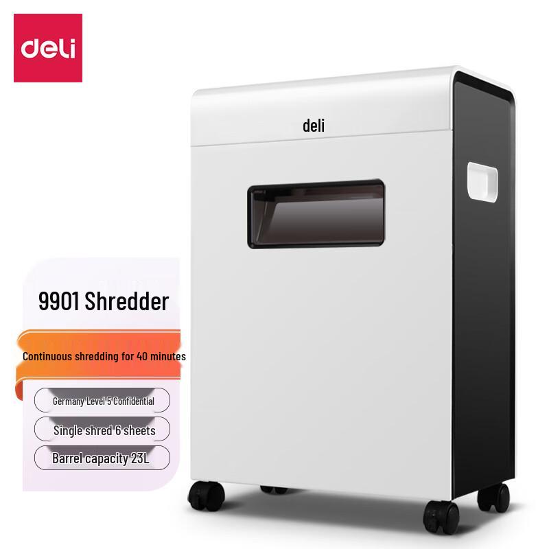 

Deli 9901 Cross-Cut Office Paper Shredder