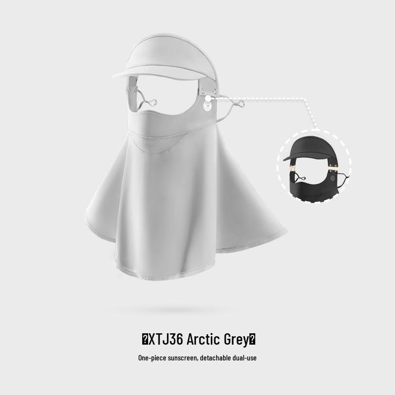 Women's Summer Ice Silk UV Face Mask for Outdoor Cycling and Golf - XTJ91