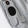 Cartoon Bear Embroidered Boys Sweatpants, Mid-waist Casual Medium Children's Sweatpants, Cute Pattern Children's Sweatpants