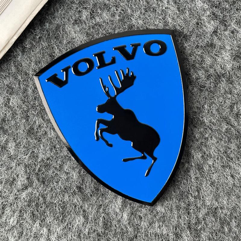3D kovový štít s losem Kreativní emblém na auto Dekorační nálepky na karoserii Pro Volvo XC60 XC90 S60 S90 V60 XC40 V50 S80 Autopříslušenství