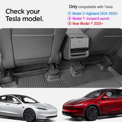 Für Tesla Model 3 Y Juniper 2025 Unter Sitz Eckenschutz Rücksitz Schiebeschienen Schutzabdeckung Anti-Kick ModelY Zierleisten Zubehör