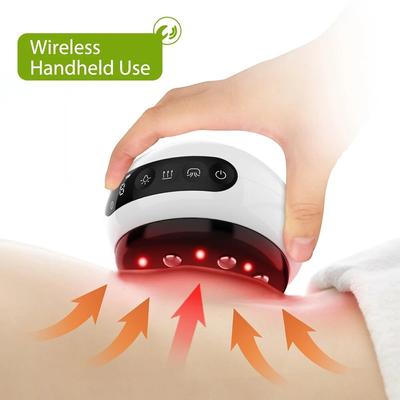 Smart Vacuum Cupping Massager Rechargeable Electric Cupping Machine Infrared Heating Therapy Gua Sha Slimming Body Massager
