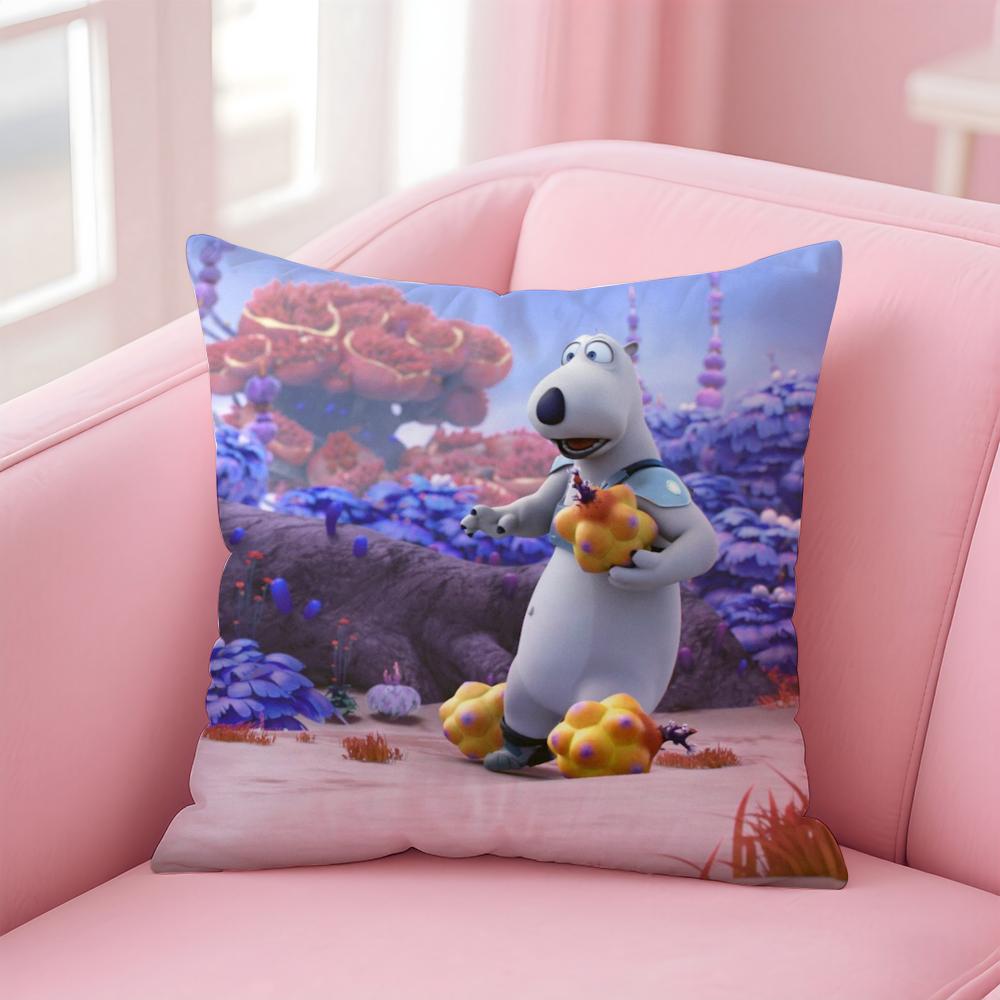 Cute B-Backkom Cushion Cover Home & Car Multi-Scene Pillow Cover - Reversible, Soft & Durable for Daily Use