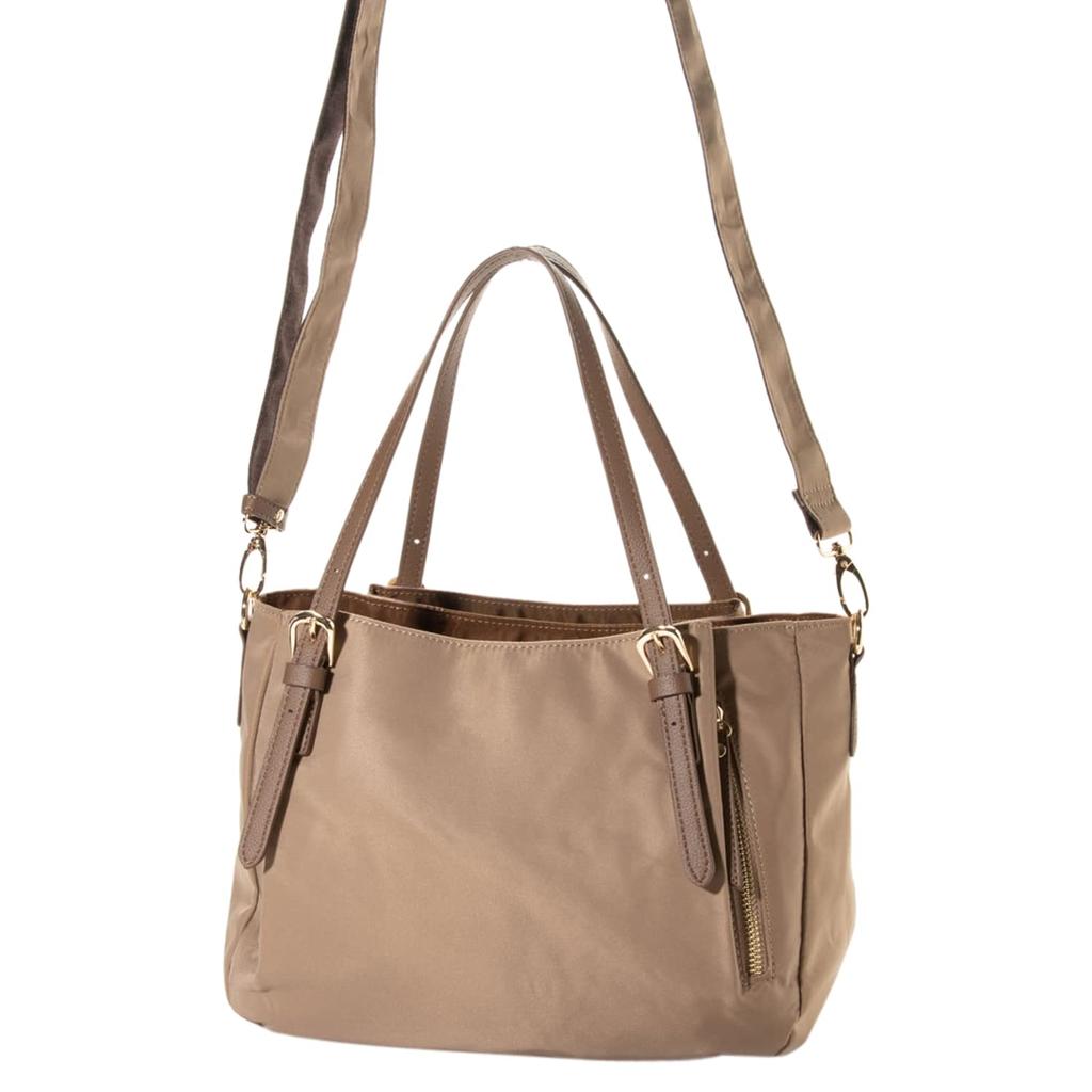 Tote Antibacterial Nylon Tote Size Black [Monica] Bag, 2-Way Bag, S, Women's, MONI1004, (10)
