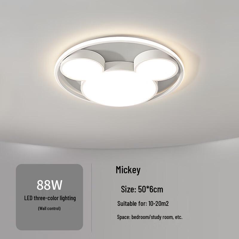 Modern Simple Round LED Ceiling Light with Tri-Color Dimming