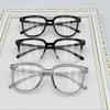 4pcs Steam Punk Style Anti-Blue Light Square Glasses Plastic Frame Anti-Reflective Plastic Lens