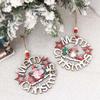 Hollowed Out Christmas Tree Pendant Rudolph Christmas Decoration Christmas Wooden Pendant  Festival