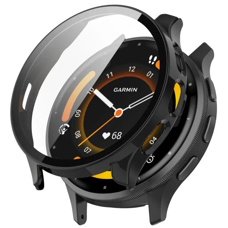 

Чехол из закаленного стекла для смарт-часов Garmin Venu 3 3S, защитная накладка-бампер Venu3 Venu3S, защитная пленка для экрана, аксессуары For Garmin Venu 3S чёрный