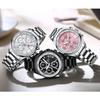 Elegant Ladies Watches Chronograph Dials Fashion Business Quartz Watch for Women Stainless Steel Band