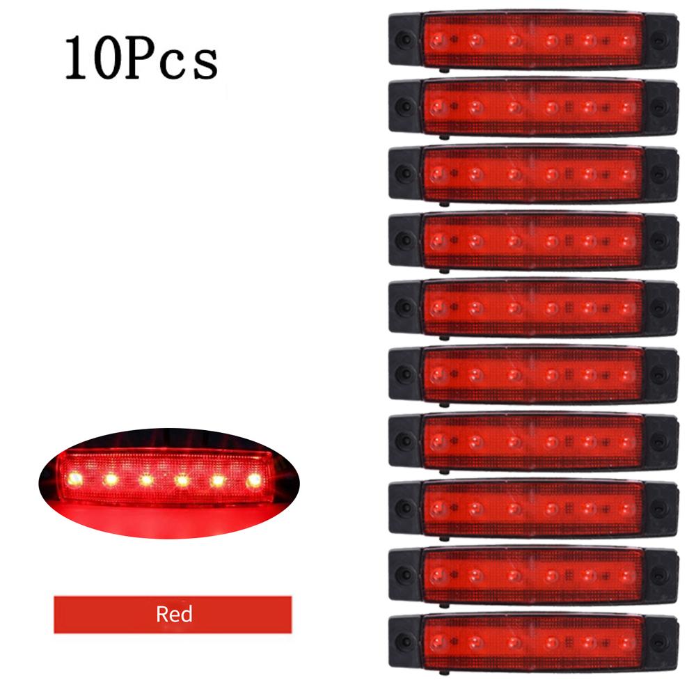 12V/24V 10/30 Pièces LED Camion Remorque Camion Indicateur Marqueur Latéral Étanche Lumière Avec E-Marke Lampe Stroboscopique