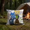 BBFDI Four and X 4x Polyester Printed Pillow Cover Square 30 35 40 45 50 55 Cm Soft for Sofa Bed Car Home Decor
