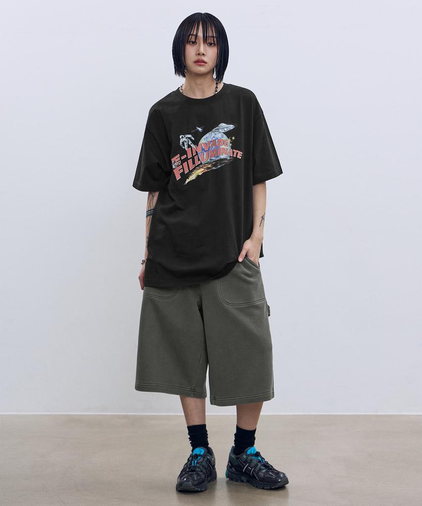 FILLUMINATE Space Graphic T-Shirt - White