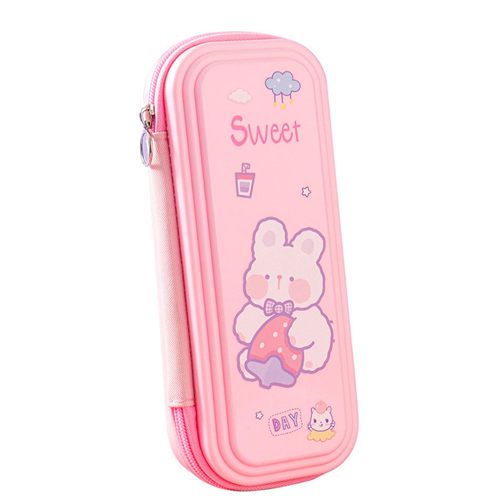 

3D Kawaii пенал EVA большой емкости водонепроницаемый легкий пенал для школьных принадлежностей канцелярская сумка розовый