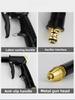 New Copper-plated Nozzle Thickened Rod High-pressure Plastic Household Watering Garden Forest Multi-functional Car Washing Water Gun