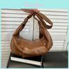 Retro Soft Pu Tote Bag For Women With Solid Color Pleated Design For Daily Use