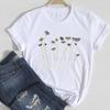 2026 Women Lady Clothing Floral Women Print European and American Short-sleeved T-shirt Women Clothing  Tops  Oversized TShirt