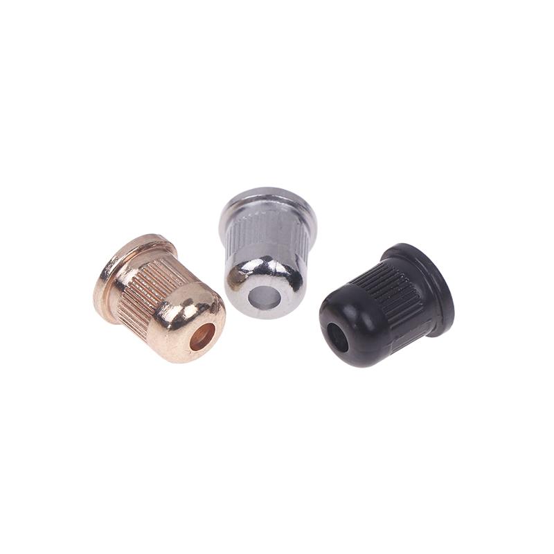 6Pcs Electric Guitar Metal Through Body Bass Strings Ferrules String-Through Body Ferrules For Electric Bass Electric Guitar