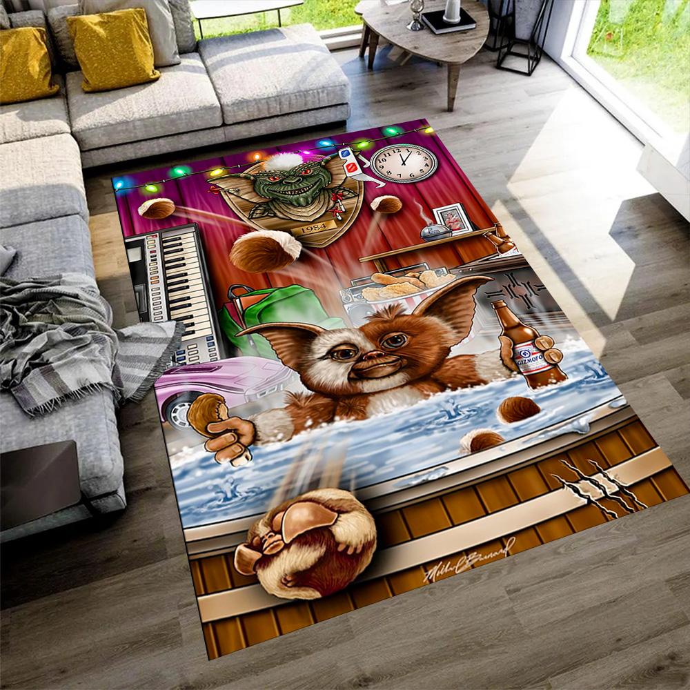 Gremlins Floor Rug Office Rug Design for Dormitory Living Rooms Dining Room Study room Anti-slip Rug Office home decor