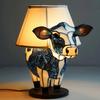 Cattle Shaped Animal Table Lamp Resin Calf Led Lamp Bedside Desk Night Light  for Living Room